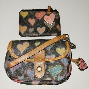 Dooney Bourke wristlet with matching coin purse